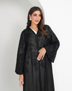 R148 Black Elegant  Summer collection Abaya Set