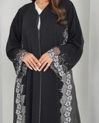 R153 Black Summer collection Abaya Set