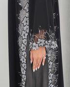 R153 Black Summer collection Abaya Set