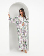 R145 printed travel wear  Abaya Set
