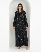 R158 Travel Wear  Black  Abaya Set