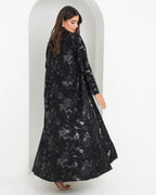 R158 Travel Wear  Black  Abaya Set