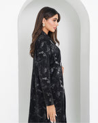 R158 Travel Wear  Black  Abaya Set