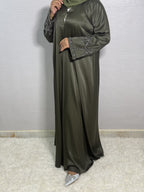 طقم عباية زيتوني R011