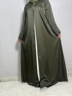 طقم عباية زيتوني R011
