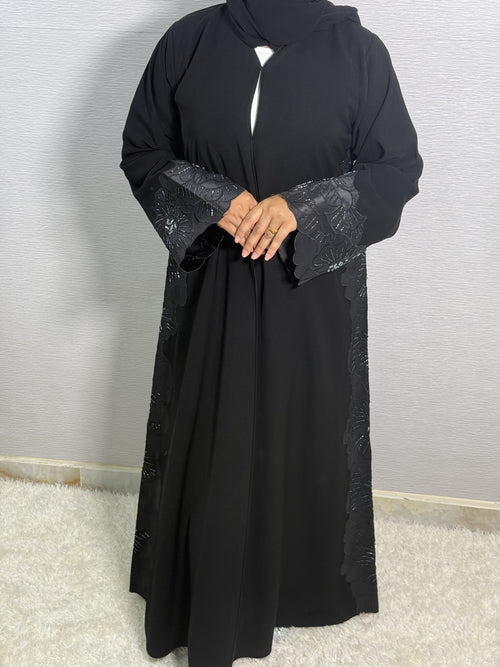R004  Black Abaya Set