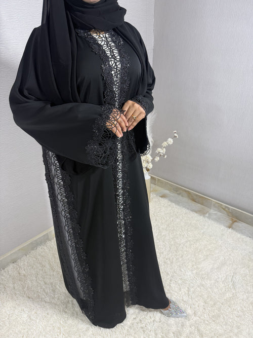 R006  Black Abaya Set