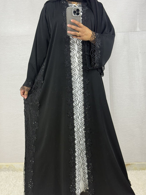 R006  Black Abaya Set