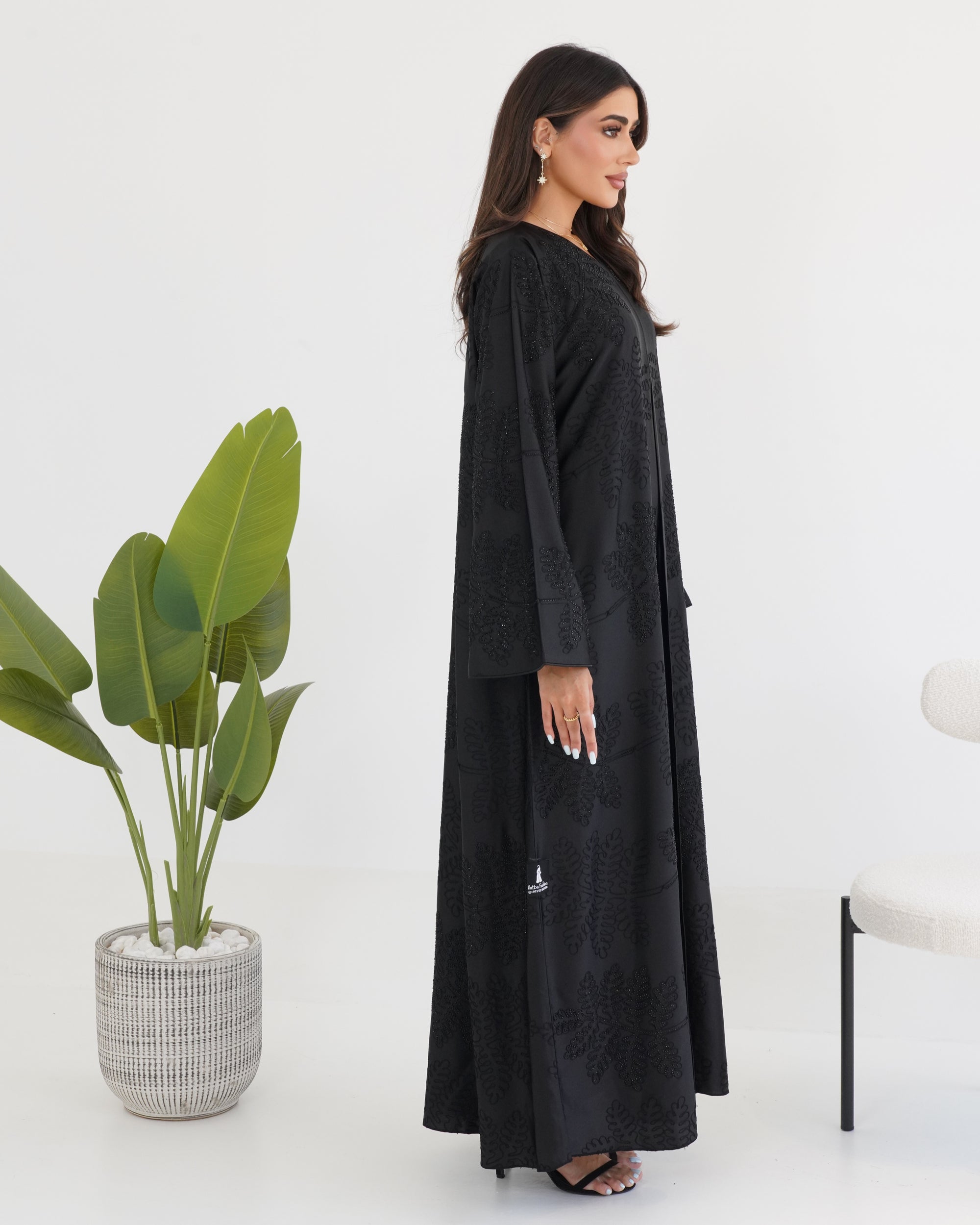 R108 Black Abaya Set