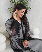 طقم عباية سوداء R029