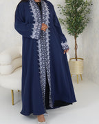 R109 Blue Abaya Set