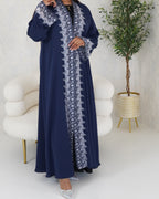 R109 Blue Abaya Set