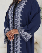 R109 Blue Abaya Set