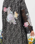 R303 Beautiful Flower Model color Abaya