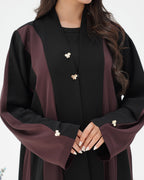 R293 New Fashion Double shade Elegant Abaya