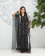 R316 Luxurious turkey party Black Abaya