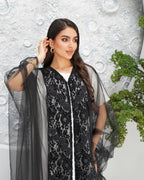 R316 Luxurious turkey party Black Abaya
