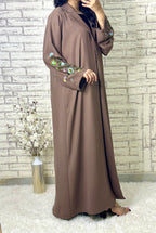 طقم عباية بنية R017 C Wave