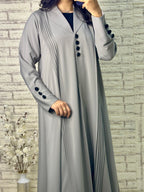 طقم عباية رمادية R024