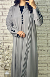 طقم عباية رمادية R024
