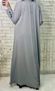 طقم عباية رمادية R024