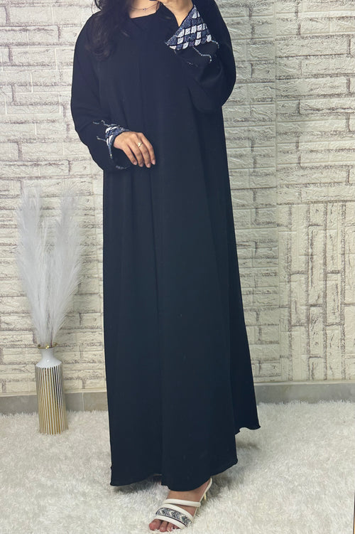 R016  Black Abaya Set