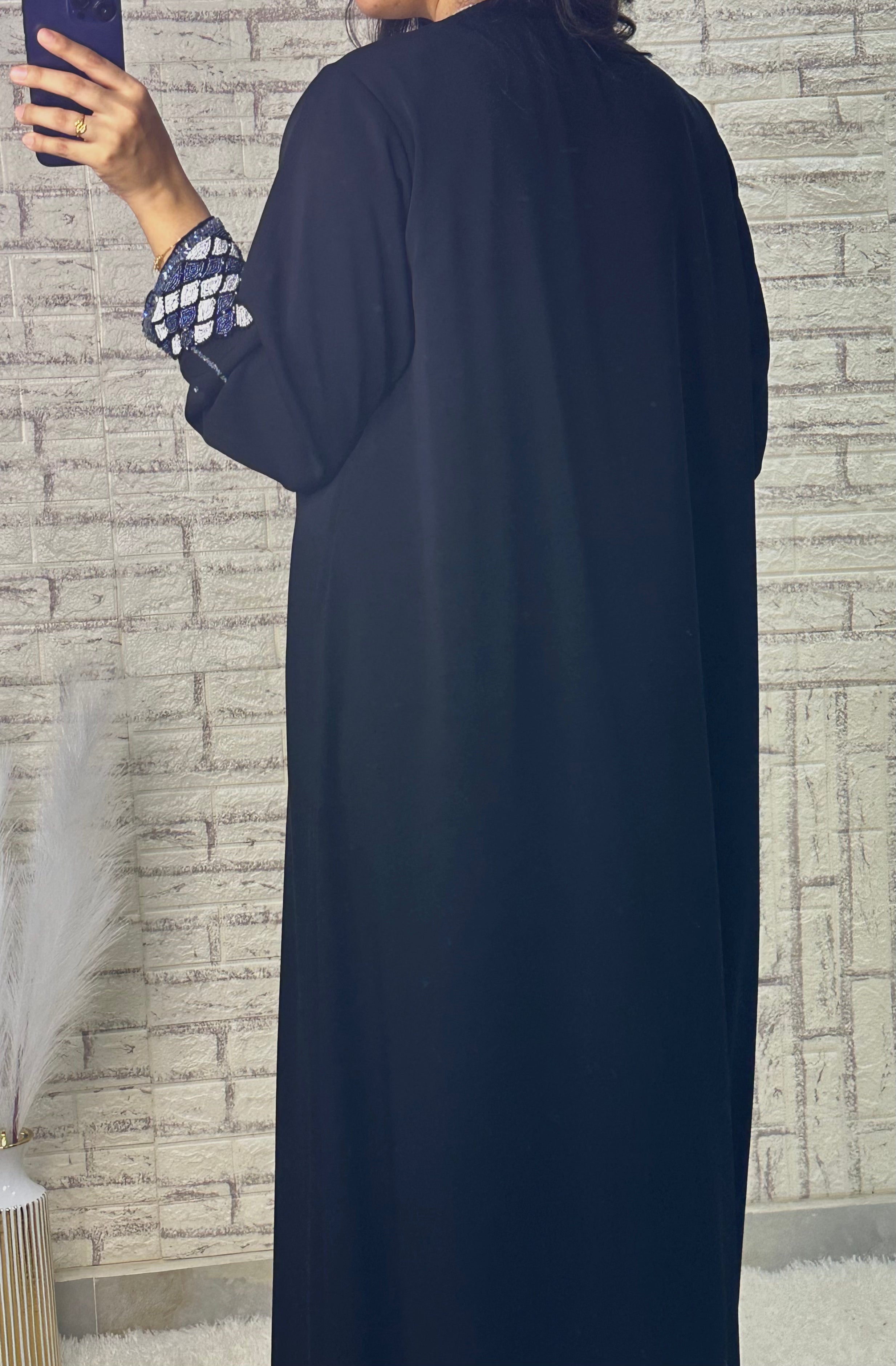 R016  Black Abaya Set