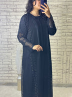 طقم عباية سوداء R021
