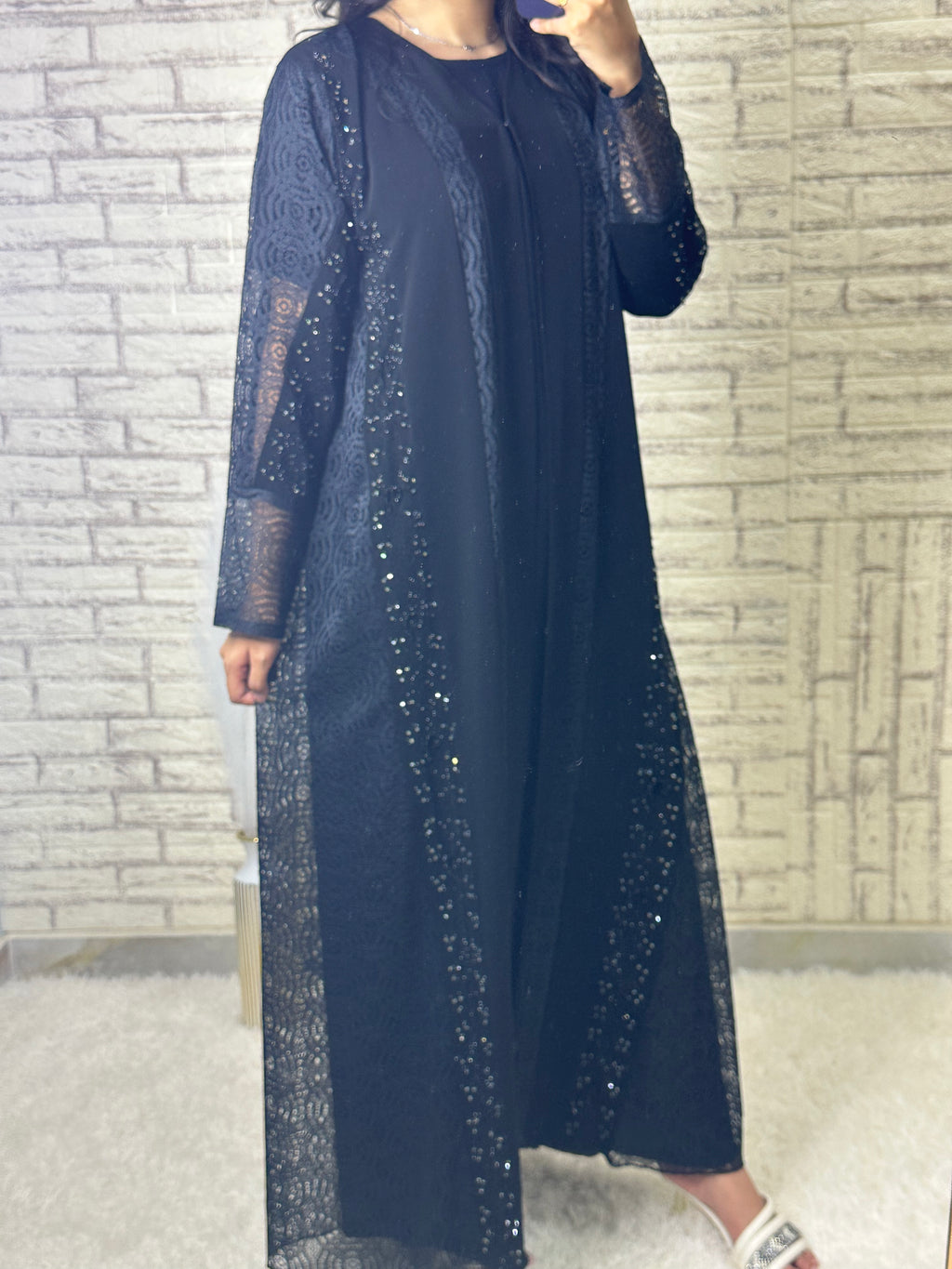 طقم عباية سوداء R021