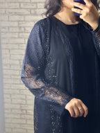 طقم عباية سوداء R021