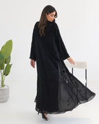 R110 Black Abaya Set