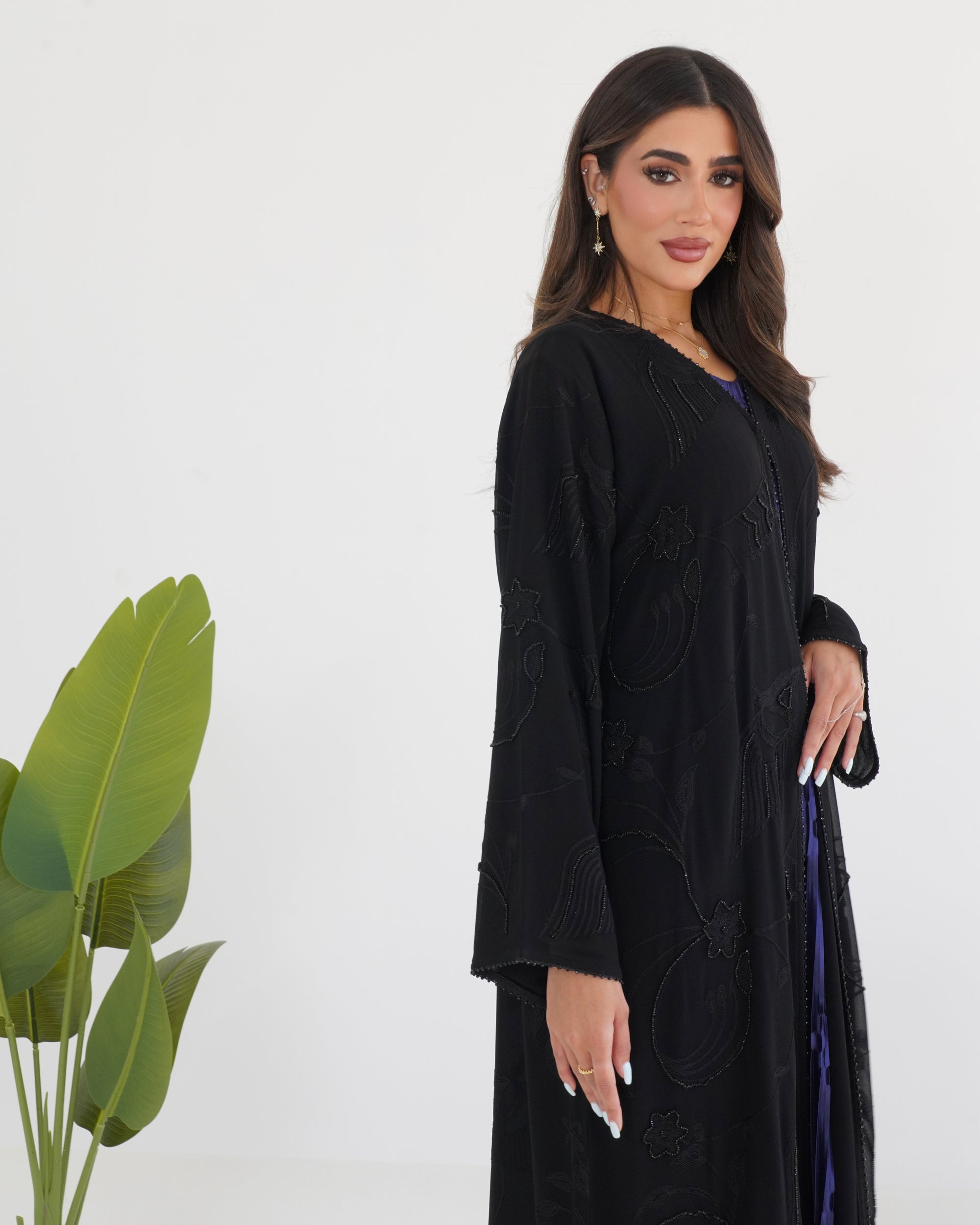 R110 Black Abaya Set