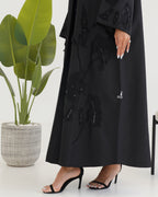 R111 Black Abaya Set