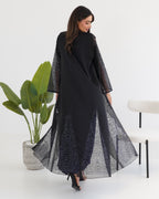 R112 Black Abaya Set