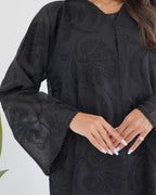 R114 Black Abaya Set