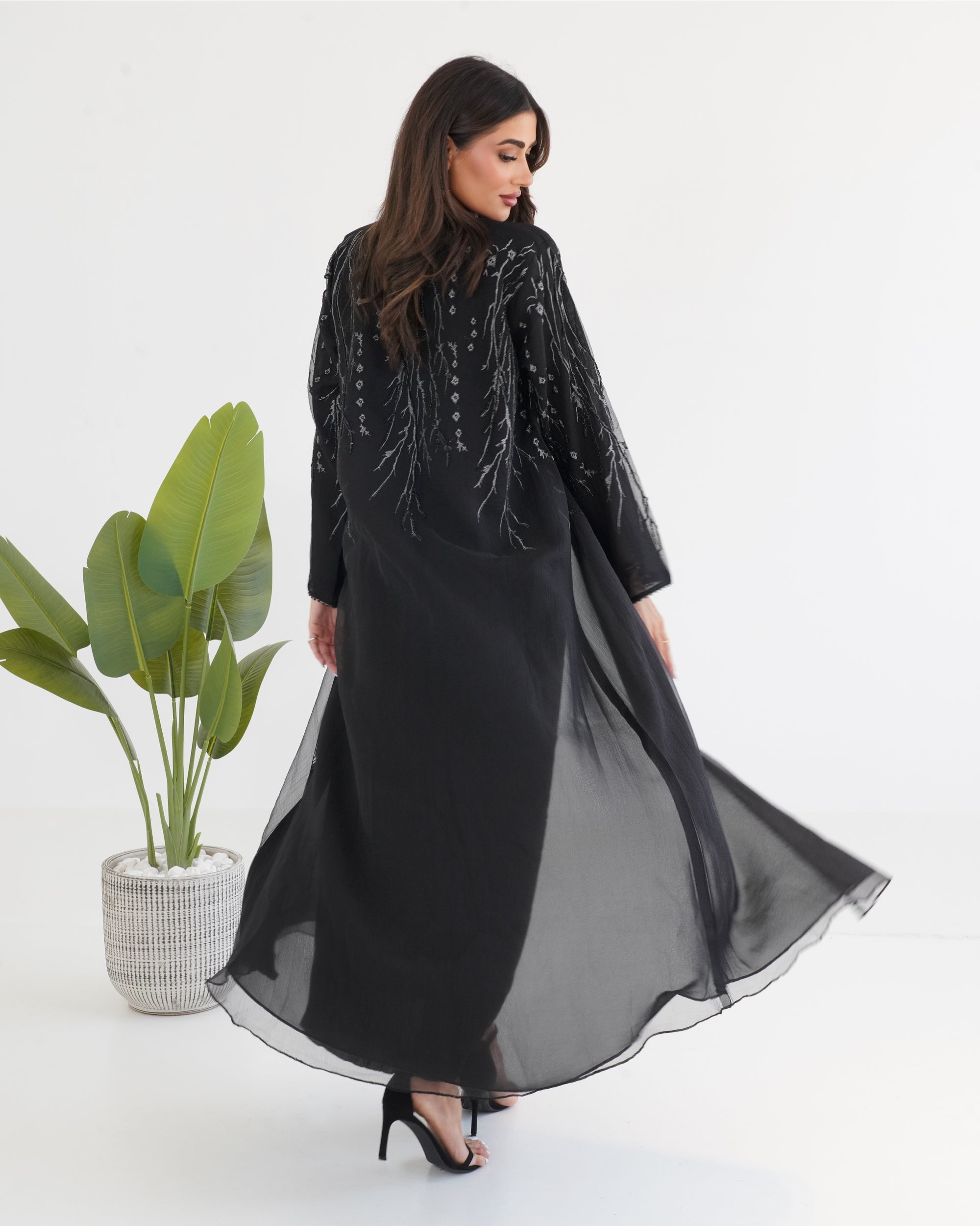 R115 Black Abaya Set