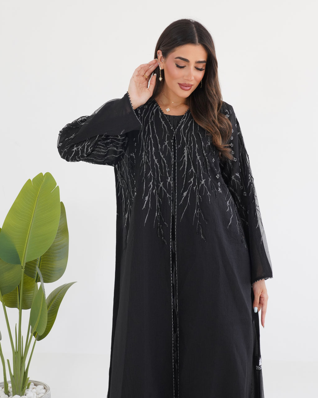 R115 Black Abaya Set