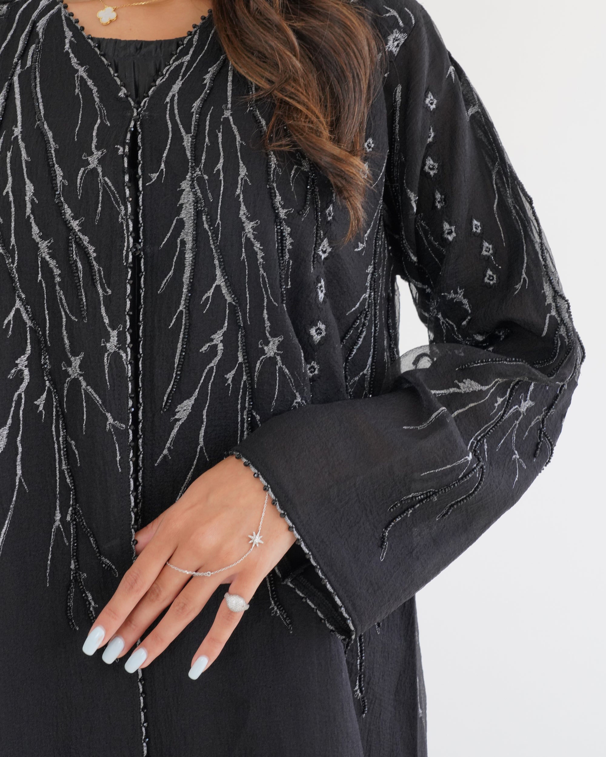 R115 Black Abaya Set