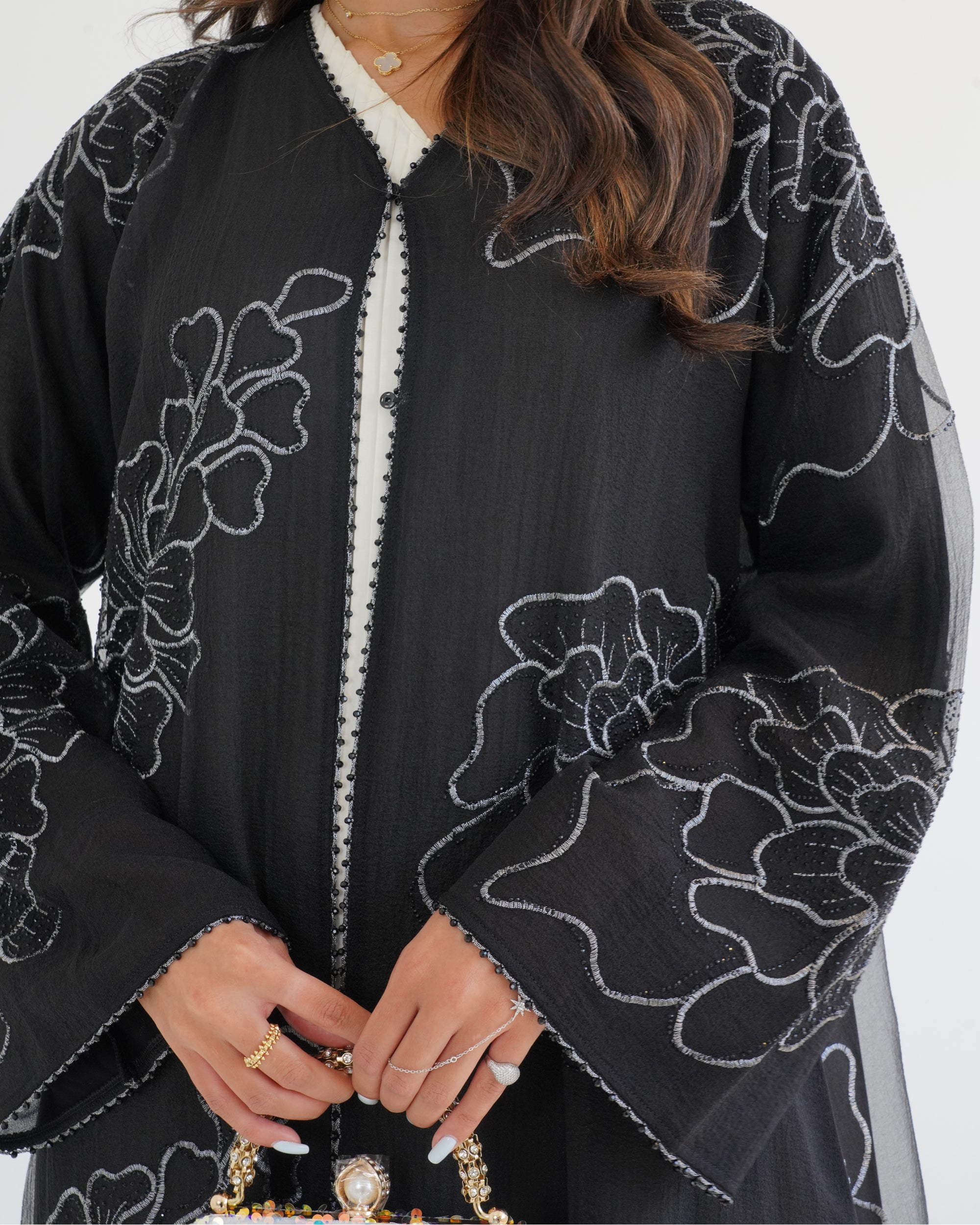 R118 Black Abaya Set