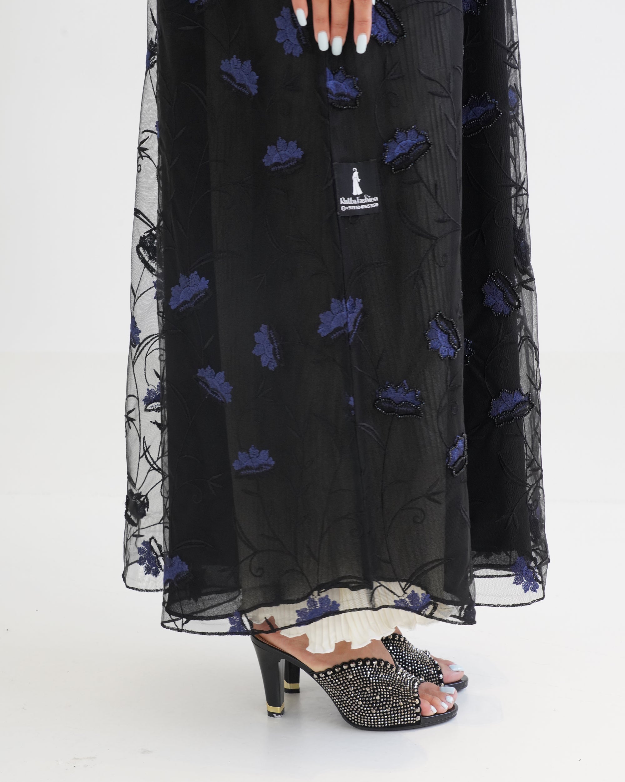 R119 Black  Abaya Set
