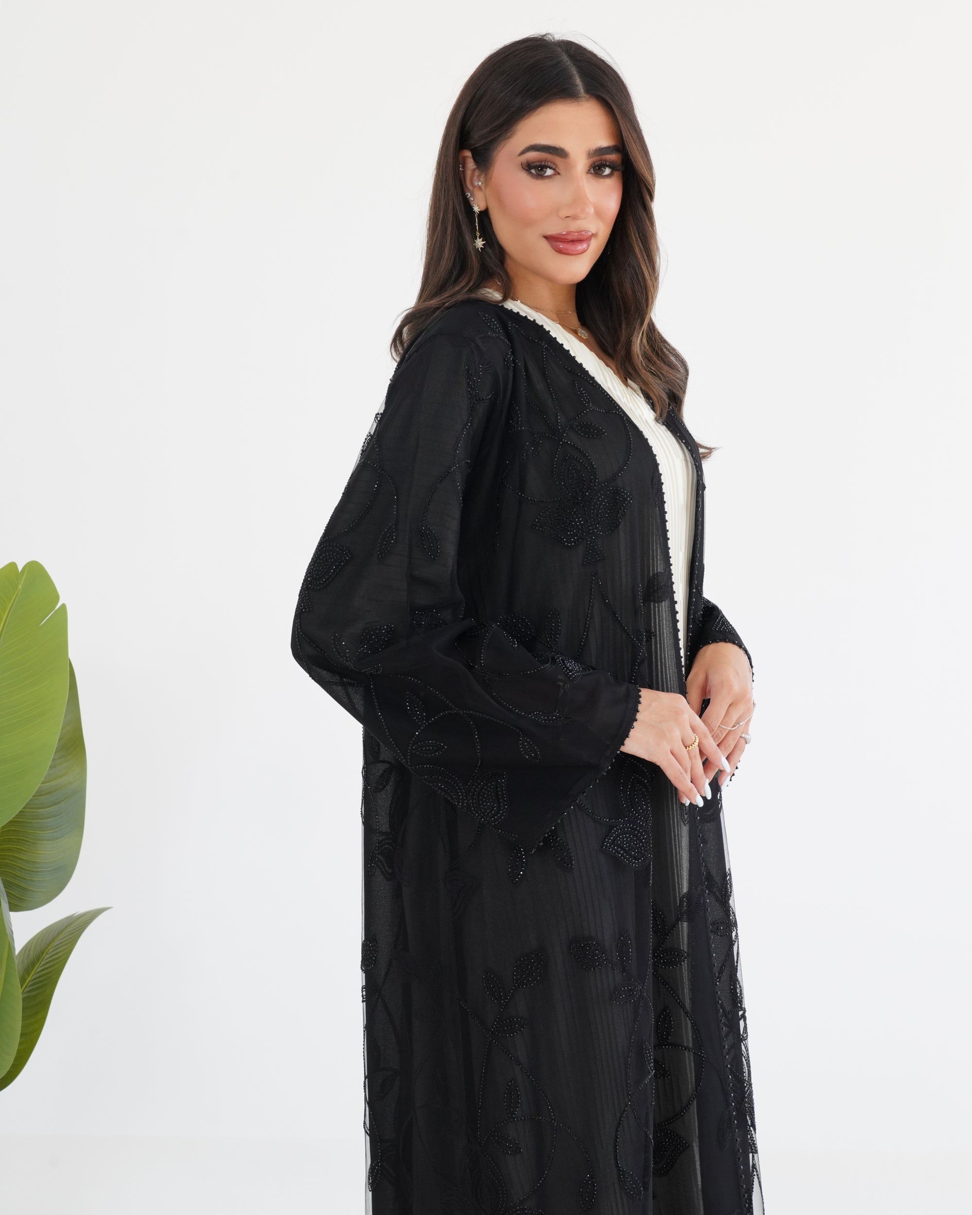 R120 Black Abaya Set