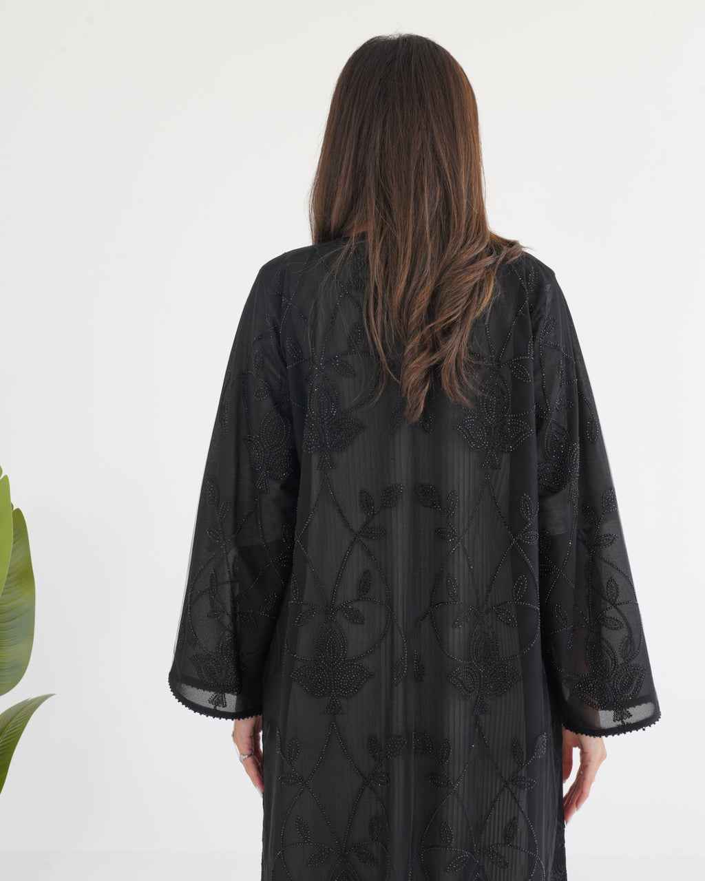 R120 Black Abaya Set