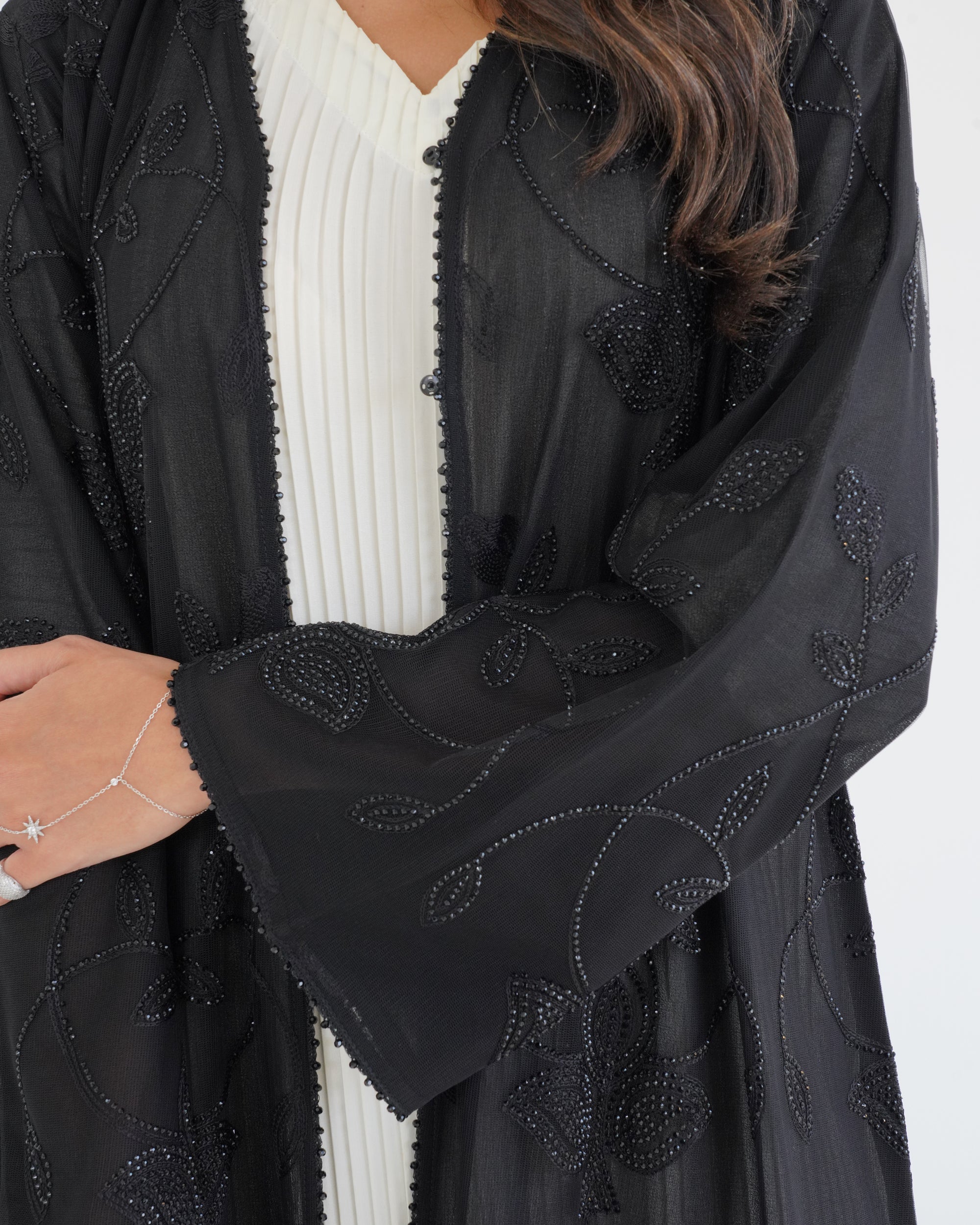 R120 Black Abaya Set