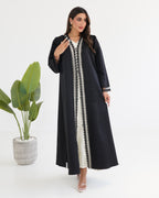 R121 Black  Abaya Set