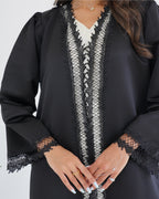 R121 Black  Abaya Set