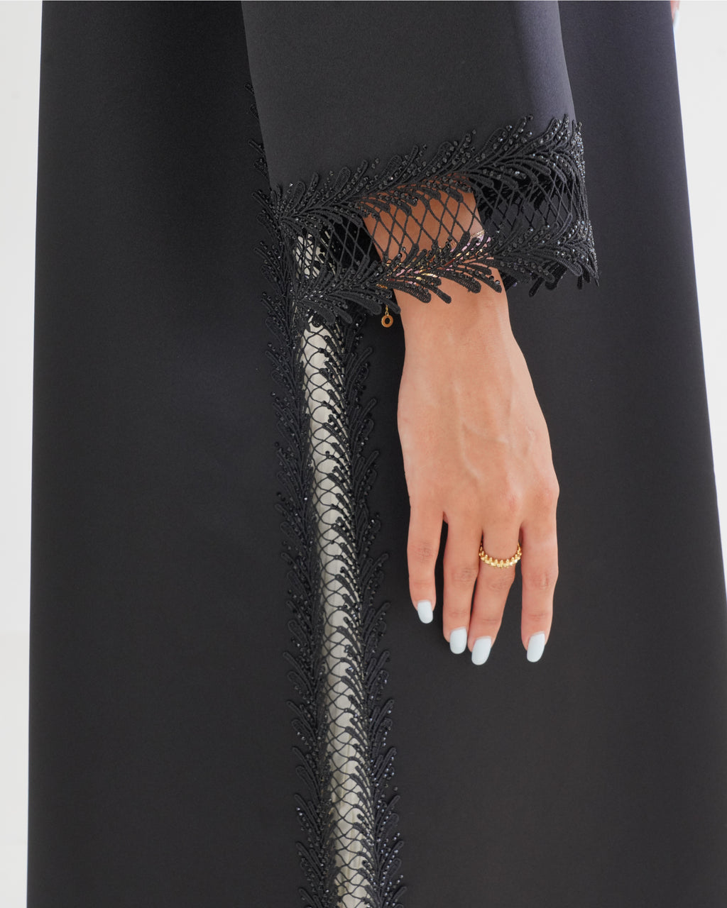 R121 Black  Abaya Set