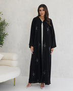 R122 Black  Abaya Set