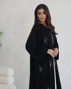 R122 Black  Abaya Set