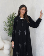 R129 Black Abaya Set