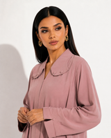 Buy Pink Abaya R359 - Zari Work - Rutba Fashion Abaya